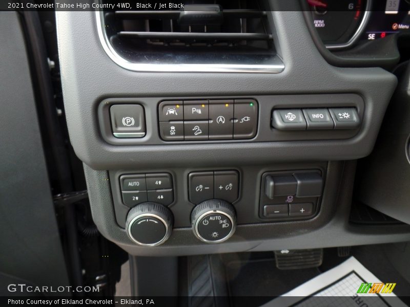 Controls of 2021 Tahoe High Country 4WD