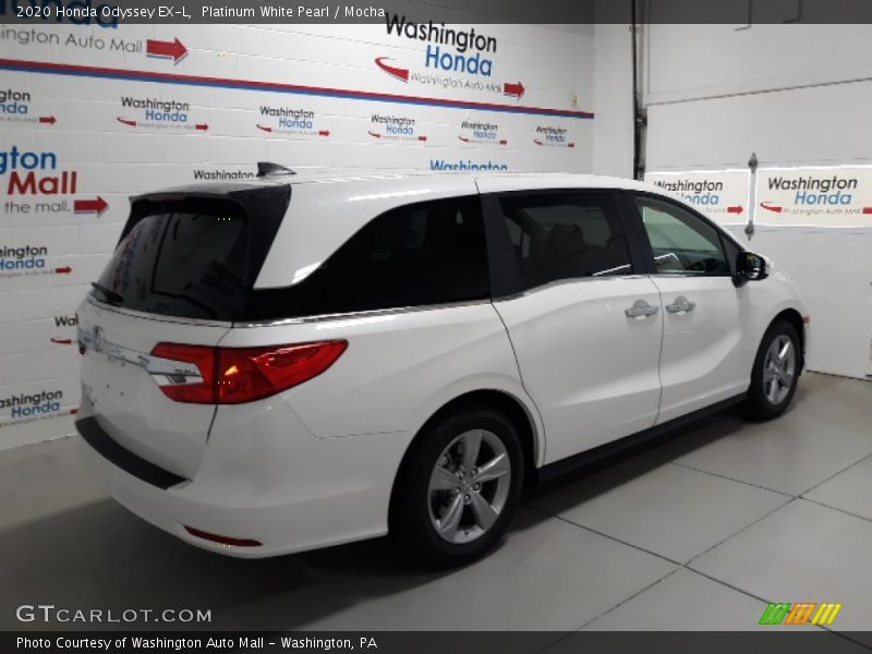 Platinum White Pearl / Mocha 2020 Honda Odyssey EX-L