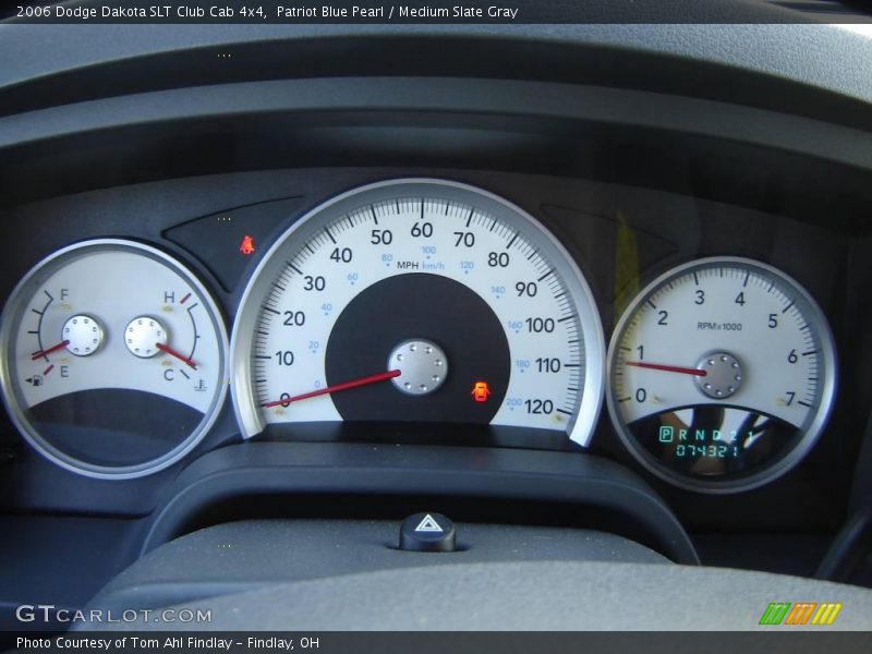 Patriot Blue Pearl / Medium Slate Gray 2006 Dodge Dakota SLT Club Cab 4x4
