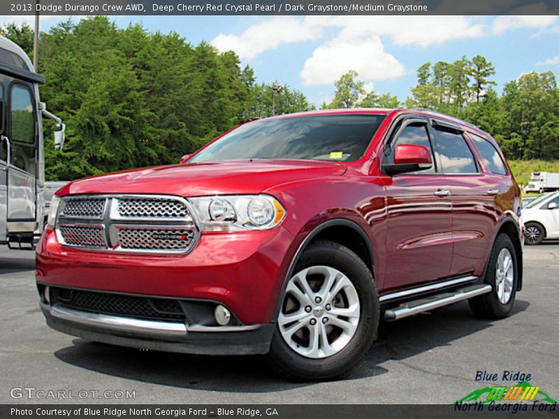 Deep Cherry Red Crystal Pearl / Dark Graystone/Medium Graystone 2013 Dodge Durango Crew AWD