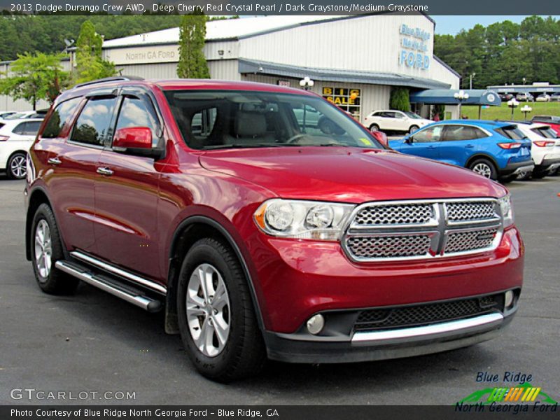 Deep Cherry Red Crystal Pearl / Dark Graystone/Medium Graystone 2013 Dodge Durango Crew AWD