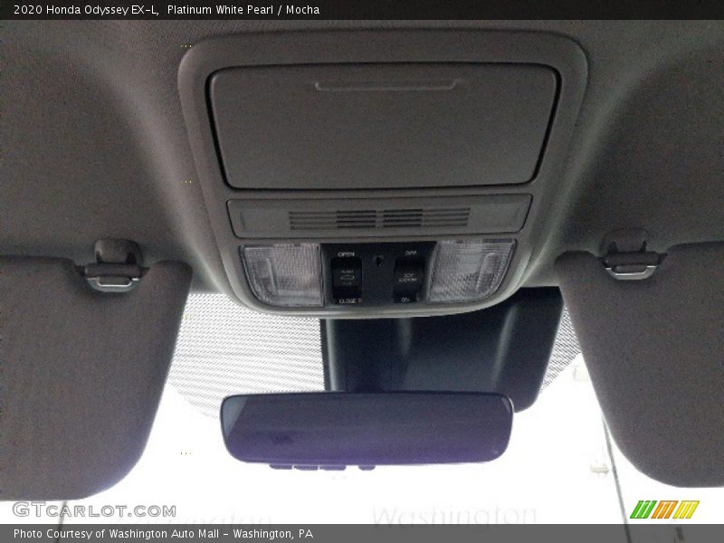 Platinum White Pearl / Mocha 2020 Honda Odyssey EX-L