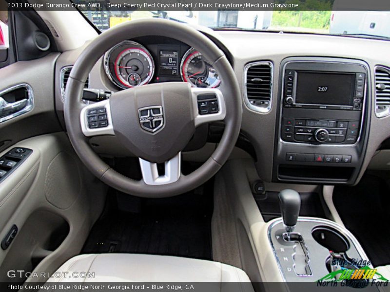 Deep Cherry Red Crystal Pearl / Dark Graystone/Medium Graystone 2013 Dodge Durango Crew AWD
