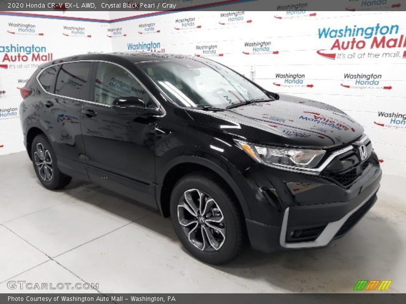 Crystal Black Pearl / Gray 2020 Honda CR-V EX-L AWD