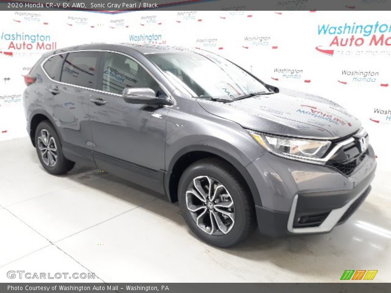 Sonic Gray Pearl / Black 2020 Honda CR-V EX AWD