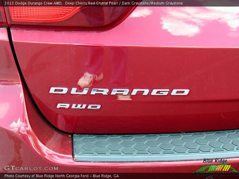 Deep Cherry Red Crystal Pearl / Dark Graystone/Medium Graystone 2013 Dodge Durango Crew AWD