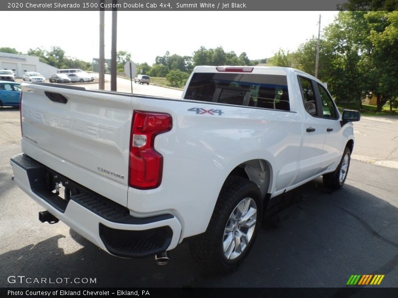 Summit White / Jet Black 2020 Chevrolet Silverado 1500 Custom Double Cab 4x4