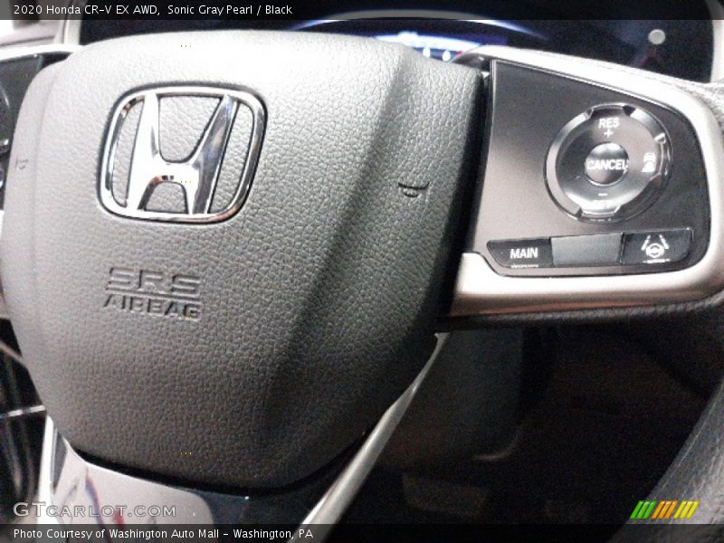 Sonic Gray Pearl / Black 2020 Honda CR-V EX AWD