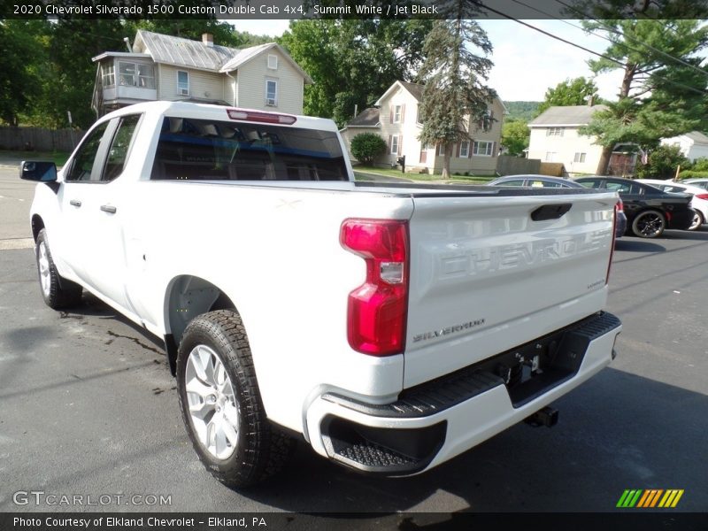 Summit White / Jet Black 2020 Chevrolet Silverado 1500 Custom Double Cab 4x4