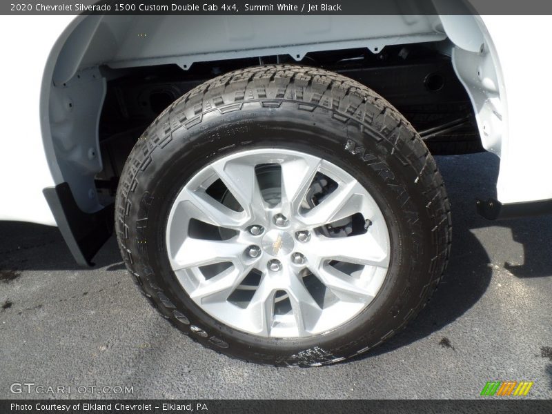 Summit White / Jet Black 2020 Chevrolet Silverado 1500 Custom Double Cab 4x4