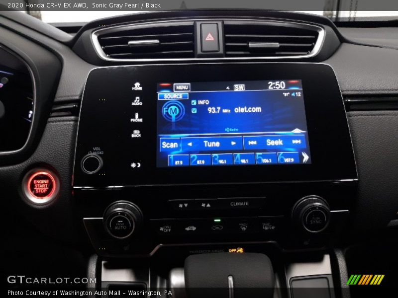 Sonic Gray Pearl / Black 2020 Honda CR-V EX AWD