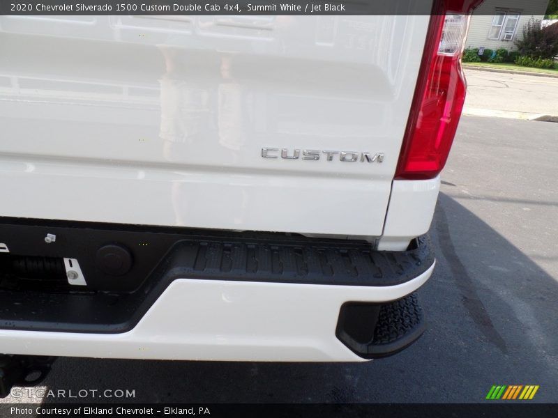 Summit White / Jet Black 2020 Chevrolet Silverado 1500 Custom Double Cab 4x4