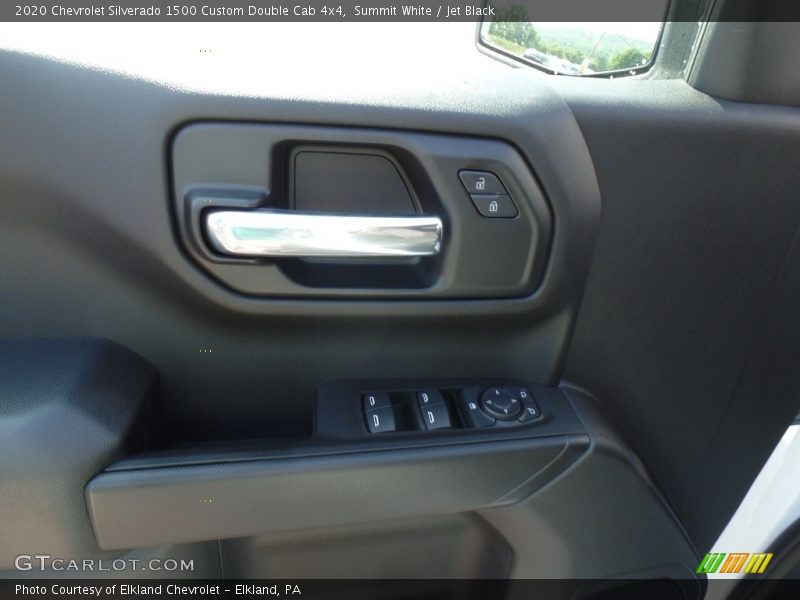 Summit White / Jet Black 2020 Chevrolet Silverado 1500 Custom Double Cab 4x4