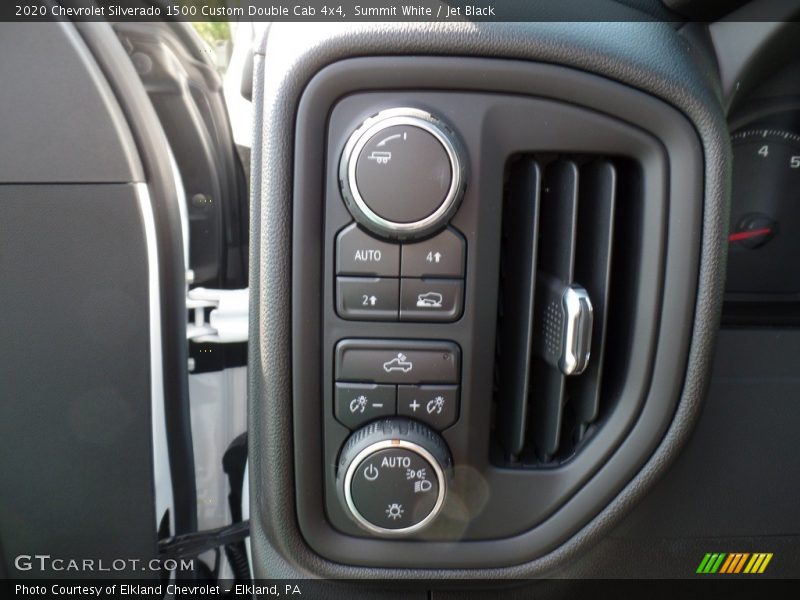 Summit White / Jet Black 2020 Chevrolet Silverado 1500 Custom Double Cab 4x4