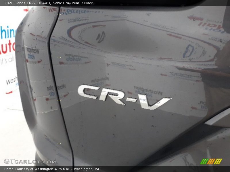 Sonic Gray Pearl / Black 2020 Honda CR-V EX AWD