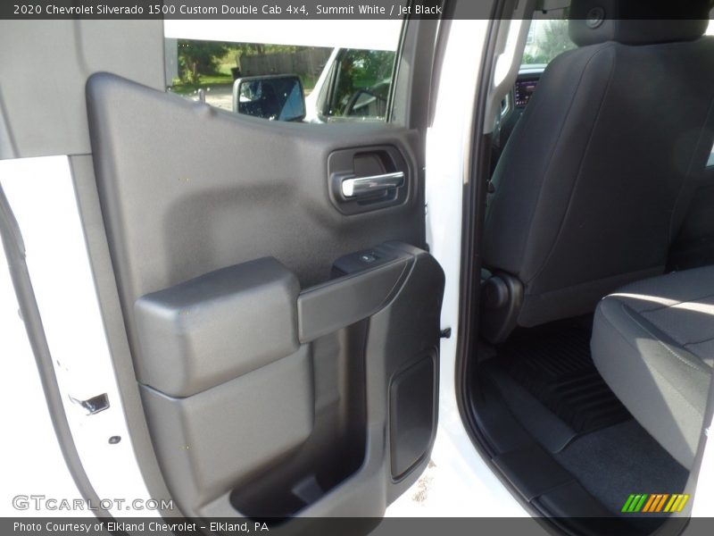 Summit White / Jet Black 2020 Chevrolet Silverado 1500 Custom Double Cab 4x4