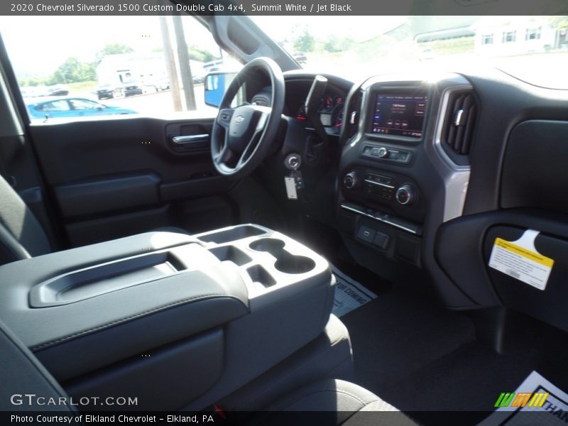 Summit White / Jet Black 2020 Chevrolet Silverado 1500 Custom Double Cab 4x4