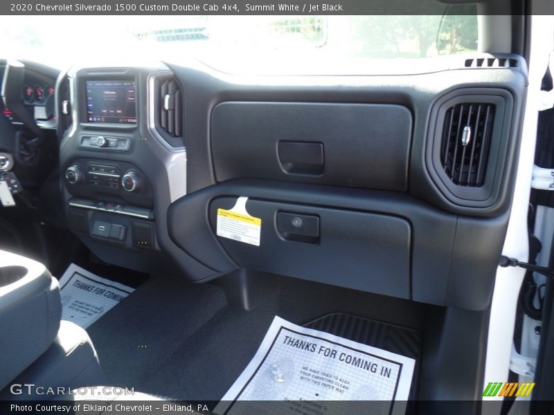 Summit White / Jet Black 2020 Chevrolet Silverado 1500 Custom Double Cab 4x4