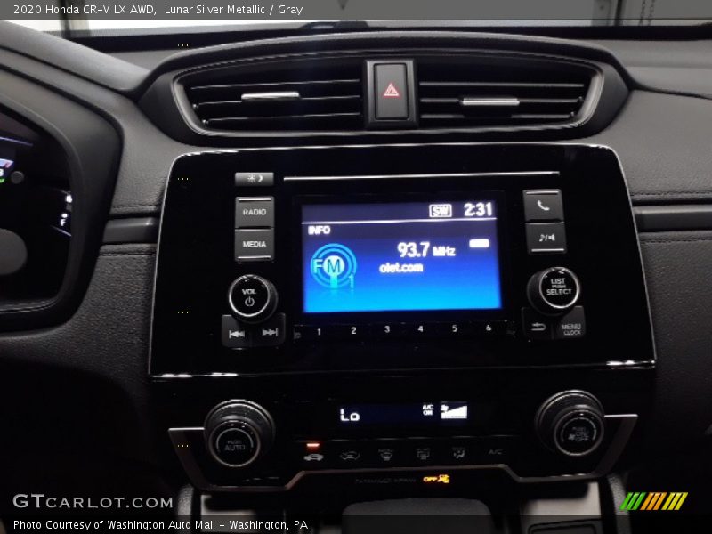 Lunar Silver Metallic / Gray 2020 Honda CR-V LX AWD