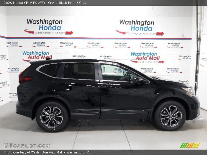 Crystal Black Pearl / Gray 2020 Honda CR-V EX AWD