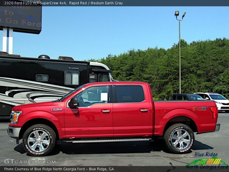 Rapid Red / Medium Earth Gray 2020 Ford F150 XLT SuperCrew 4x4