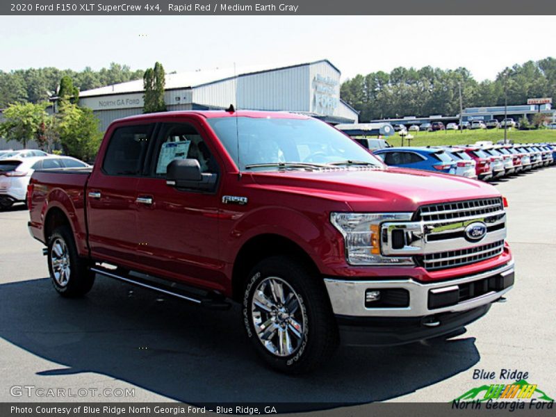 Rapid Red / Medium Earth Gray 2020 Ford F150 XLT SuperCrew 4x4