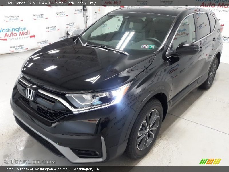 Crystal Black Pearl / Gray 2020 Honda CR-V EX AWD