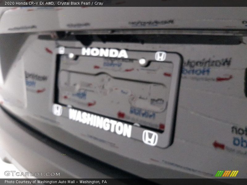 Crystal Black Pearl / Gray 2020 Honda CR-V EX AWD