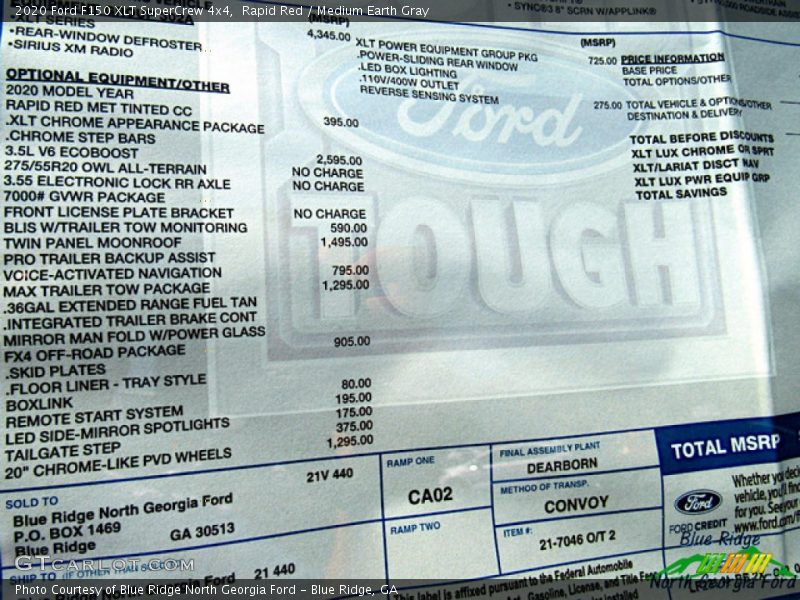 Rapid Red / Medium Earth Gray 2020 Ford F150 XLT SuperCrew 4x4