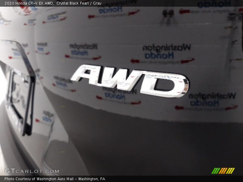 Crystal Black Pearl / Gray 2020 Honda CR-V EX AWD