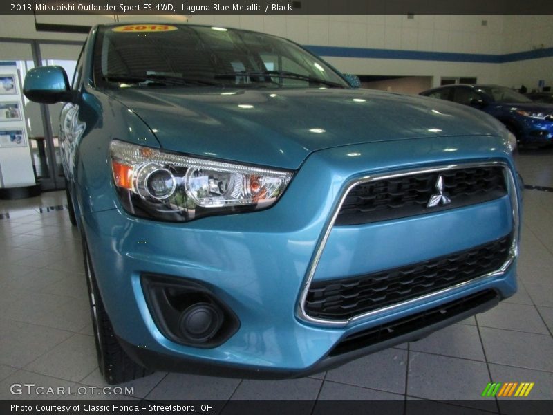 Laguna Blue Metallic / Black 2013 Mitsubishi Outlander Sport ES 4WD