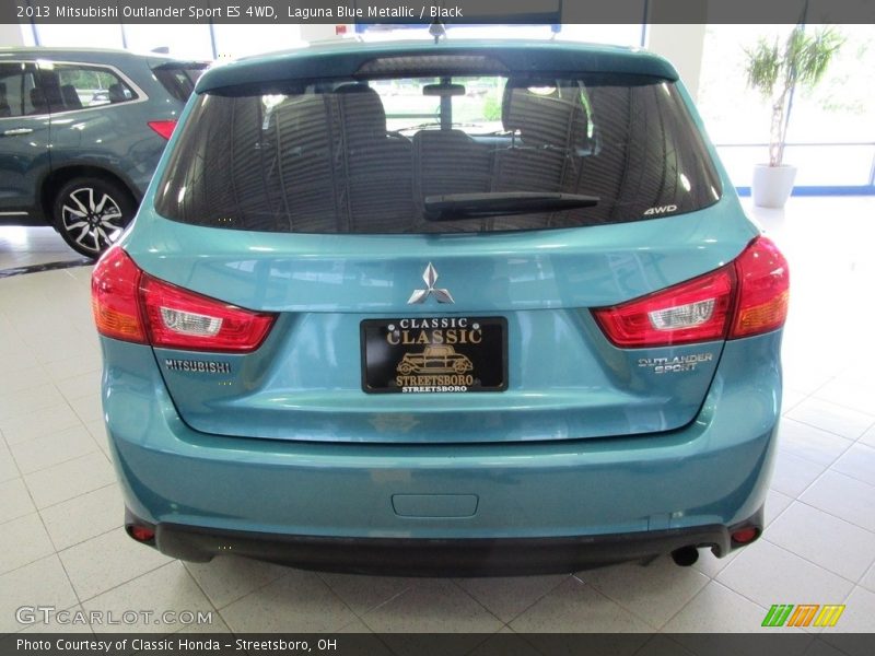 Laguna Blue Metallic / Black 2013 Mitsubishi Outlander Sport ES 4WD