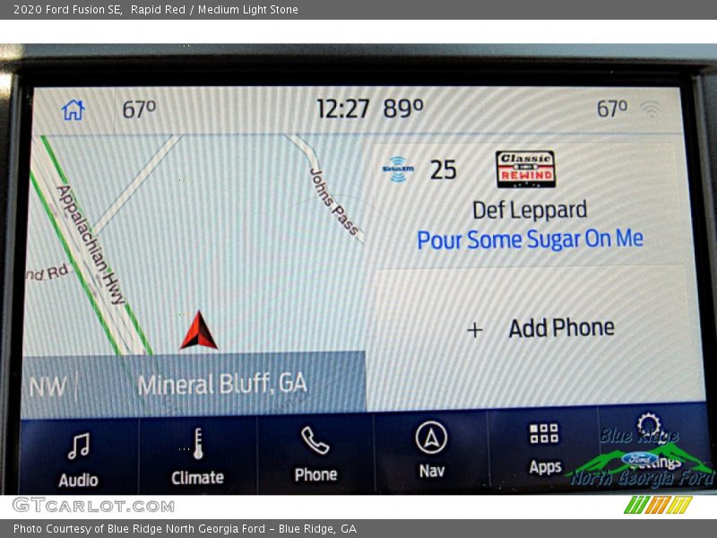 Rapid Red / Medium Light Stone 2020 Ford Fusion SE
