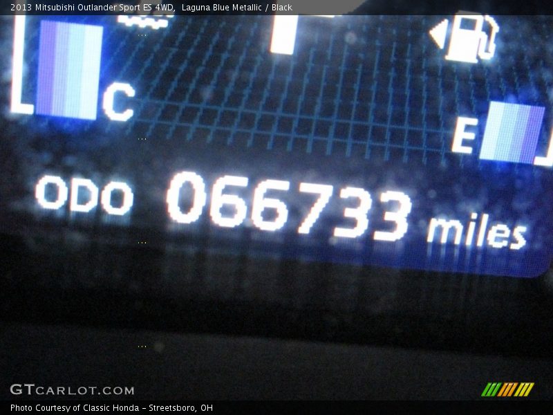 Laguna Blue Metallic / Black 2013 Mitsubishi Outlander Sport ES 4WD