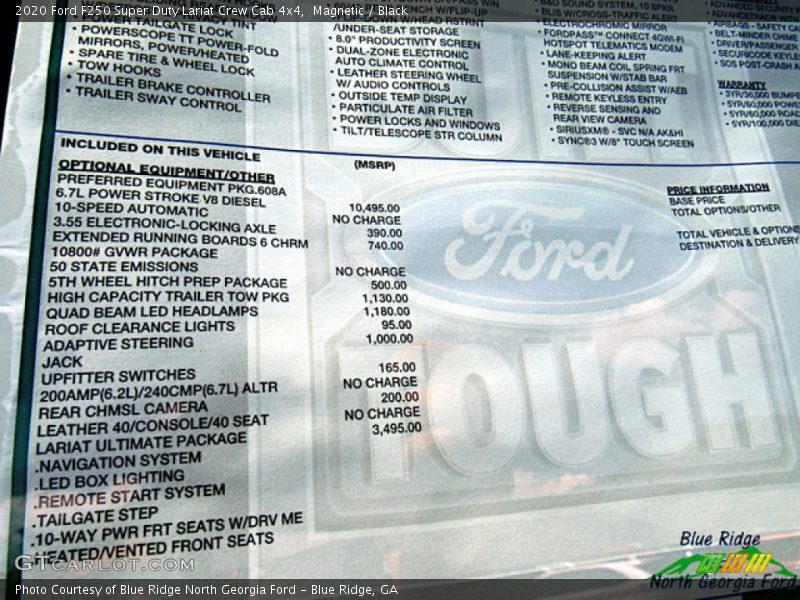 Magnetic / Black 2020 Ford F250 Super Duty Lariat Crew Cab 4x4