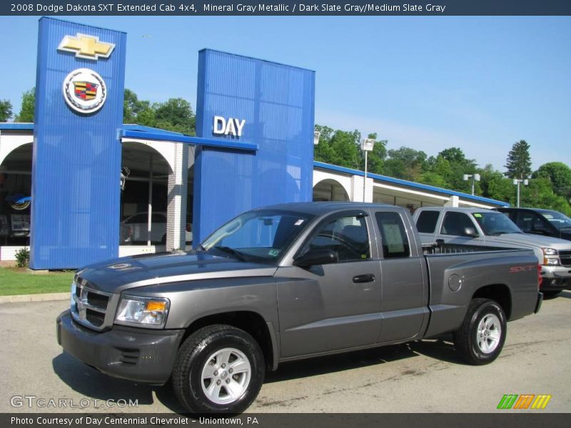 Mineral Gray Metallic / Dark Slate Gray/Medium Slate Gray 2008 Dodge Dakota SXT Extended Cab 4x4