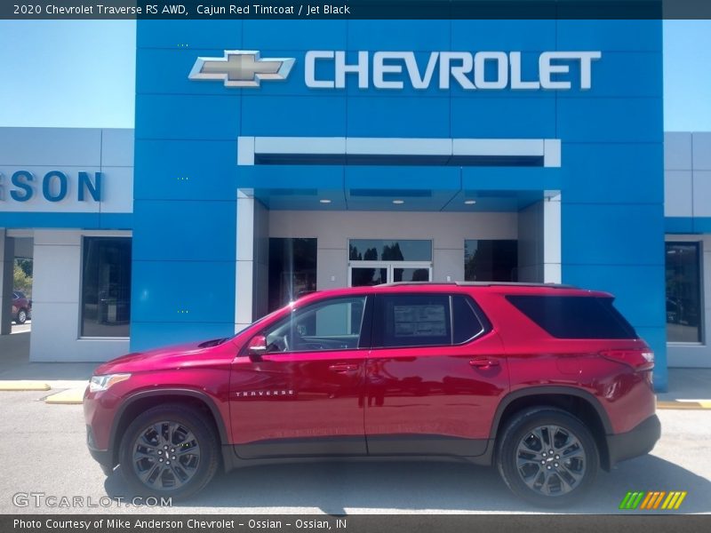 Cajun Red Tintcoat / Jet Black 2020 Chevrolet Traverse RS AWD