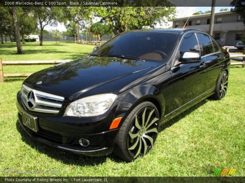 Black / Savanna/Cashmere 2008 Mercedes-Benz C 300 Sport