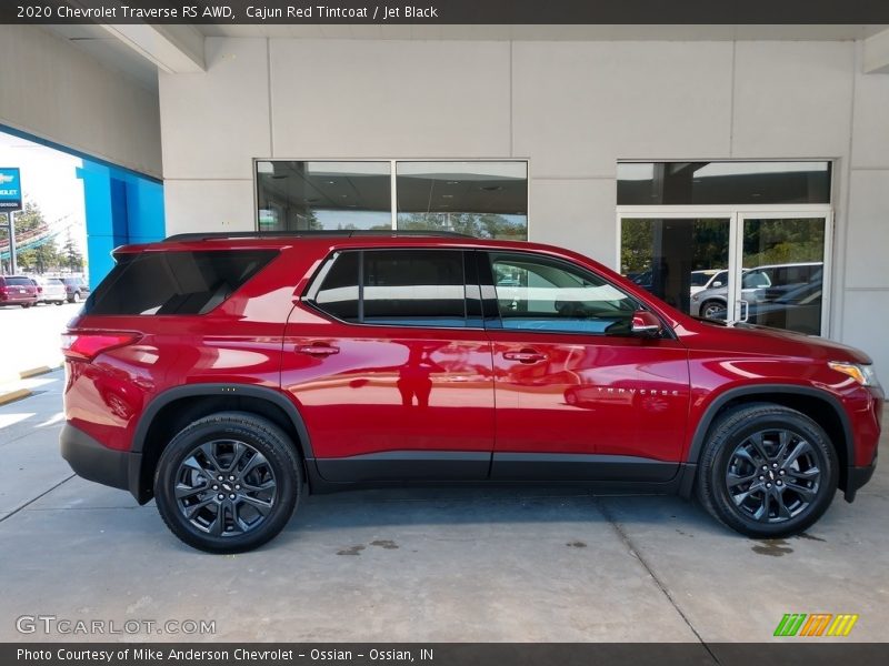 Cajun Red Tintcoat / Jet Black 2020 Chevrolet Traverse RS AWD