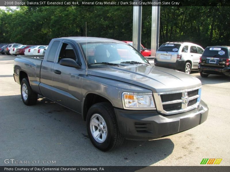 Mineral Gray Metallic / Dark Slate Gray/Medium Slate Gray 2008 Dodge Dakota SXT Extended Cab 4x4