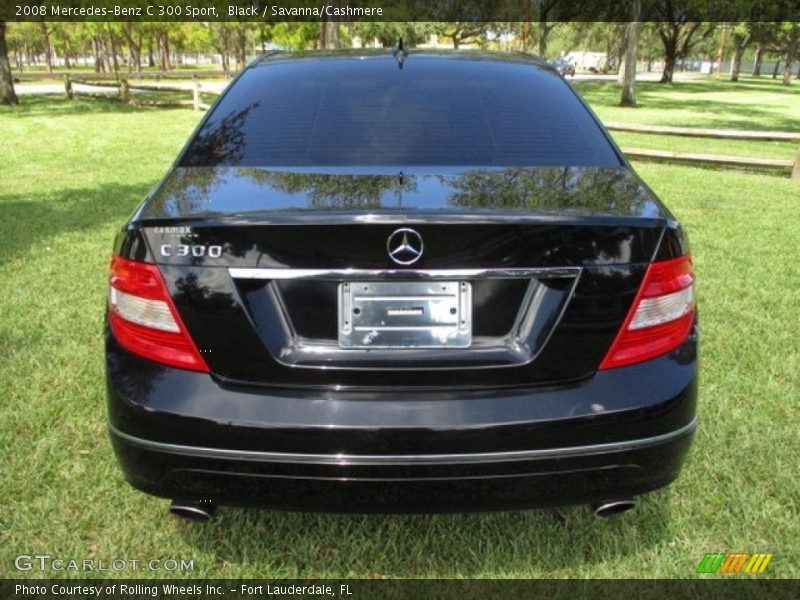 Black / Savanna/Cashmere 2008 Mercedes-Benz C 300 Sport