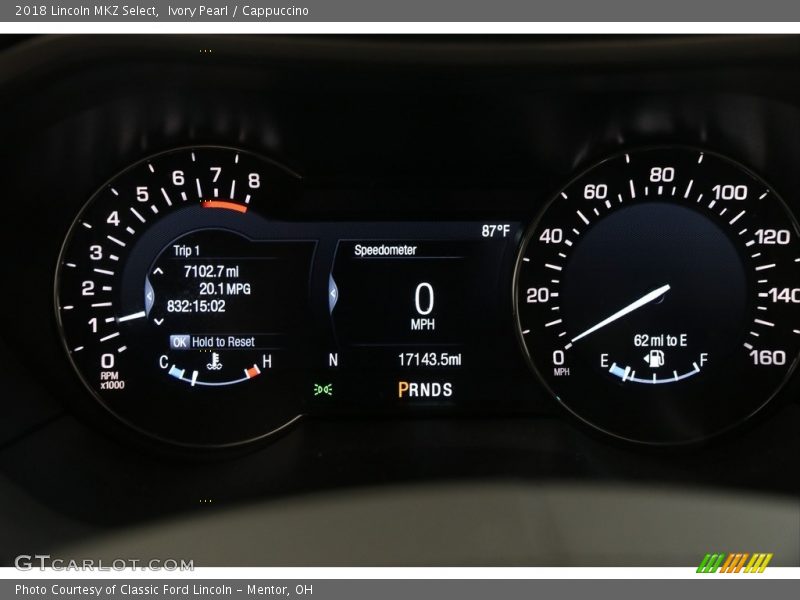 Ivory Pearl / Cappuccino 2018 Lincoln MKZ Select