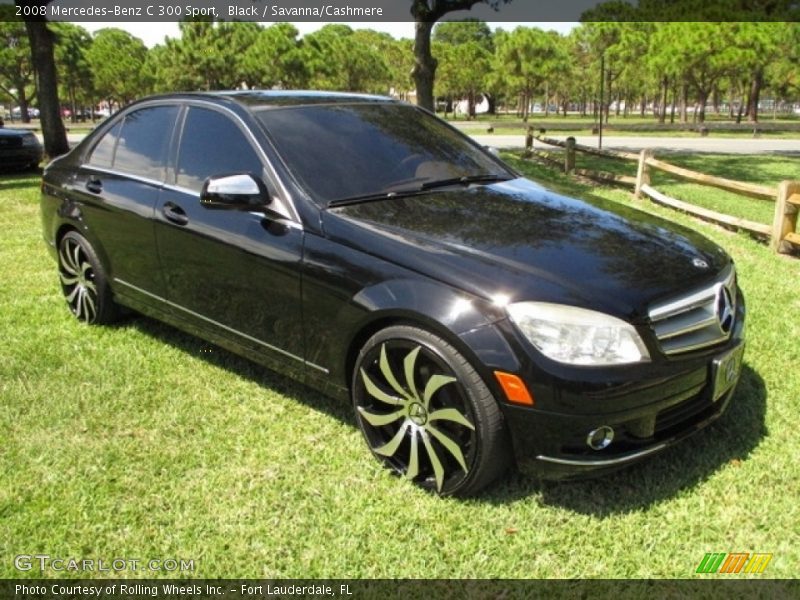 Black / Savanna/Cashmere 2008 Mercedes-Benz C 300 Sport