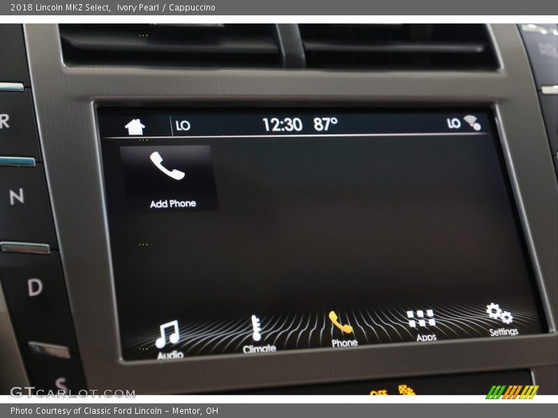 Ivory Pearl / Cappuccino 2018 Lincoln MKZ Select