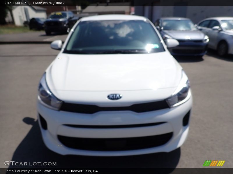 Clear White / Black 2020 Kia Rio S