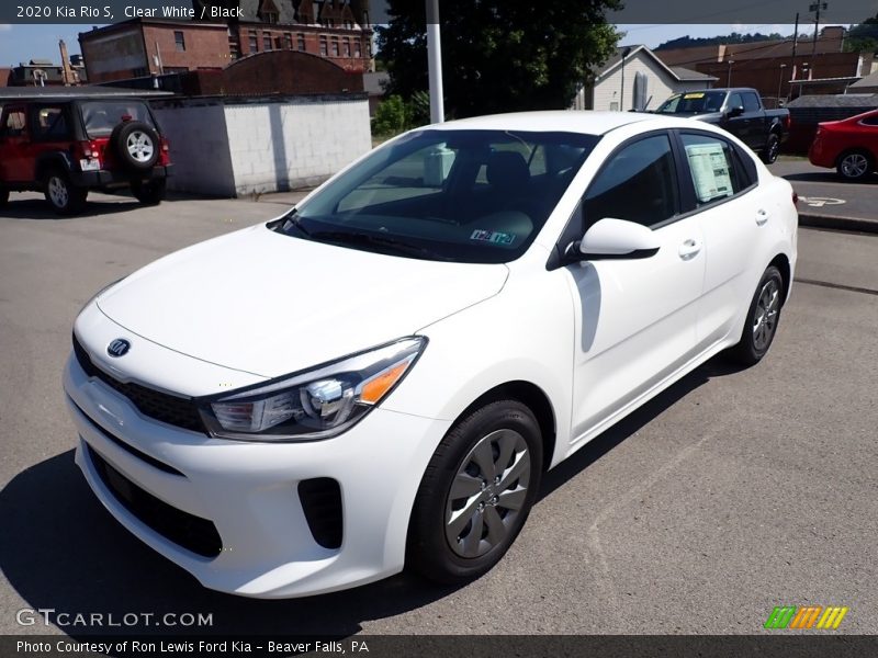 Clear White / Black 2020 Kia Rio S