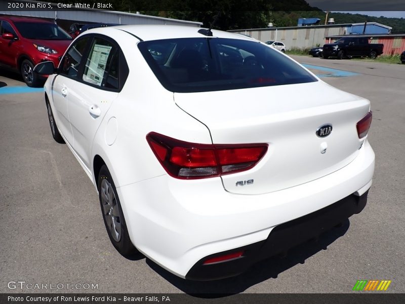 Clear White / Black 2020 Kia Rio S