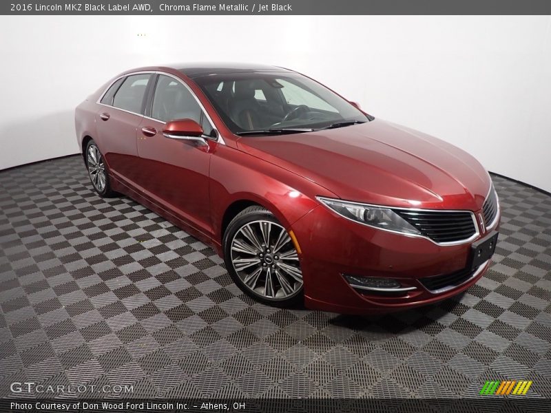 Chroma Flame Metallic / Jet Black 2016 Lincoln MKZ Black Label AWD