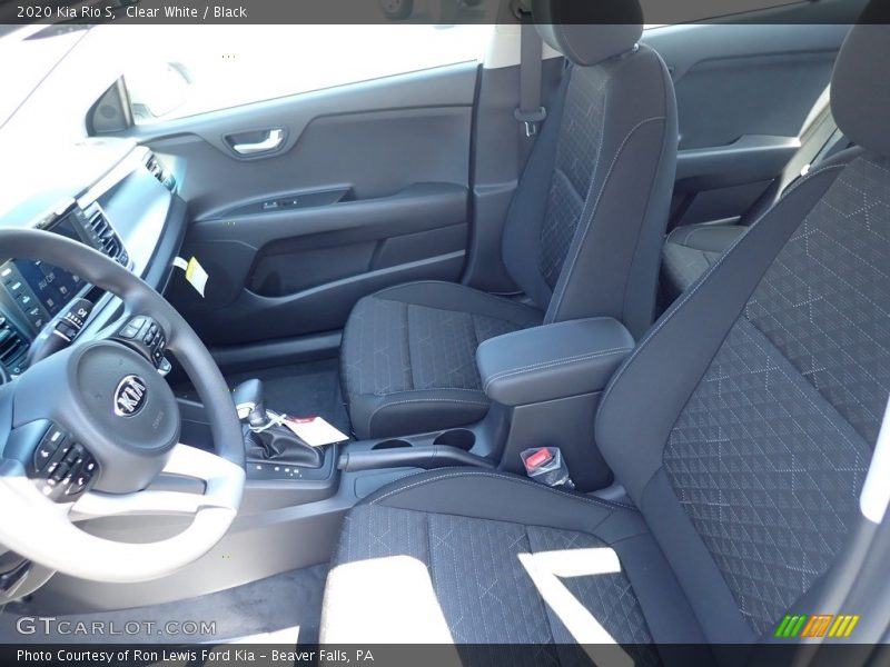 Clear White / Black 2020 Kia Rio S