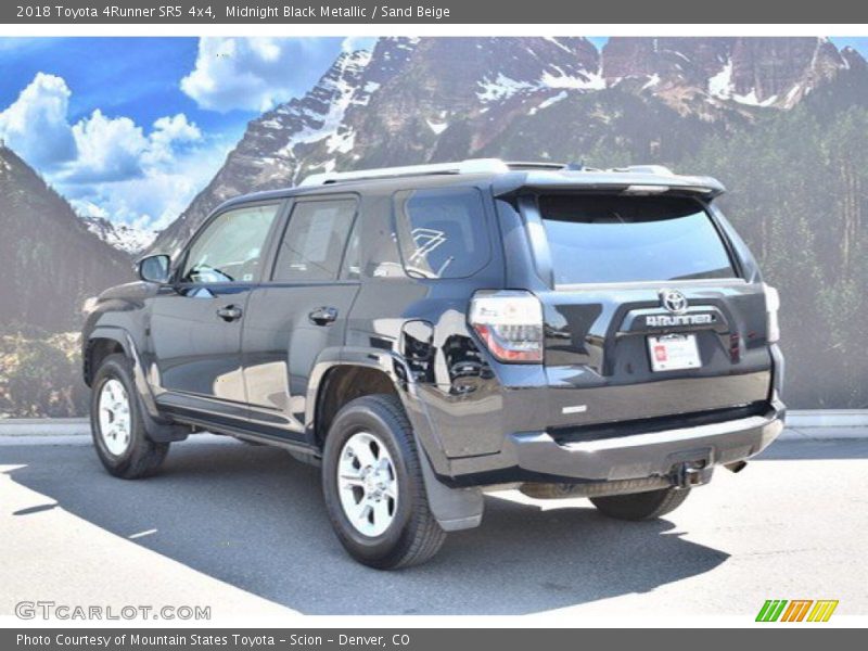 Midnight Black Metallic / Sand Beige 2018 Toyota 4Runner SR5 4x4
